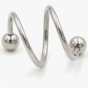 9 Stainless Steel Twisted Barbells 16g